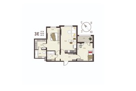 2-ком. кв., 69,1 м², 10/17 эт.