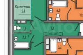 2-к. квартира, 50,9 м², 3/10 эт.