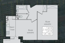 1-к. кв., 48,8 кв.м², 10/10 эт.