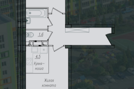 2-к. квартира, 59.6 м², 6/10 эт.