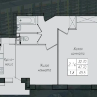 1-к. кв., 48,8 кв.м², 10/10 эт.